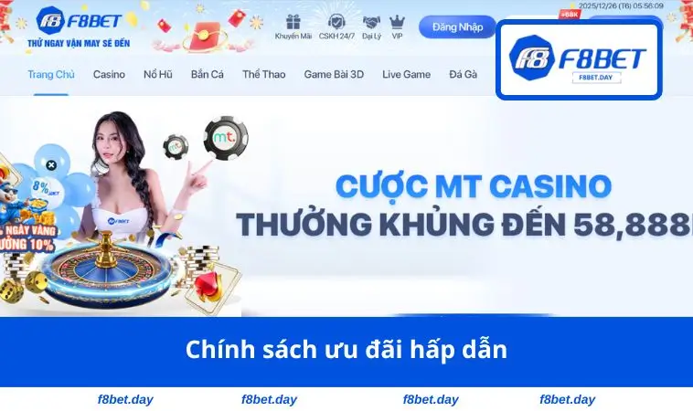 Chính sách ưu đãi hấp dẫn