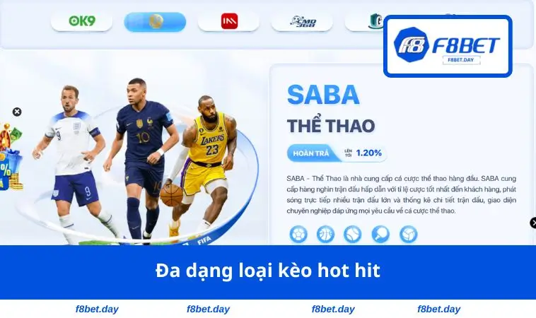 Đa dạng loại kèo hot hit
