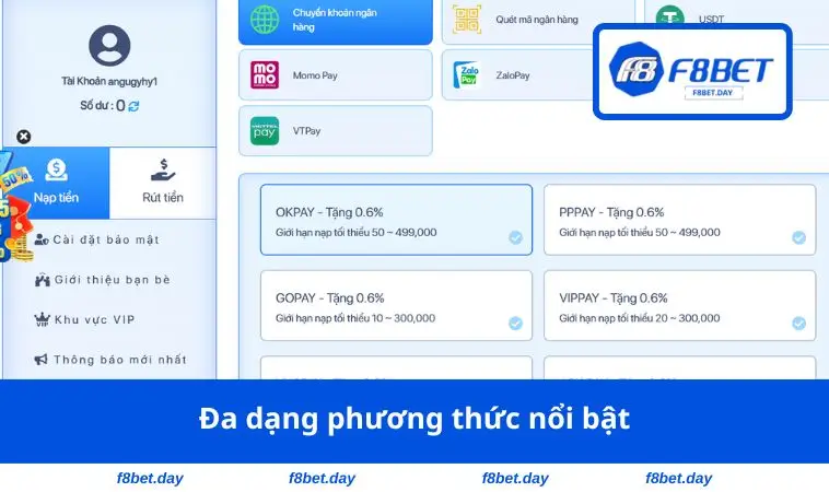 Đa dạng phương thức nổi bật
