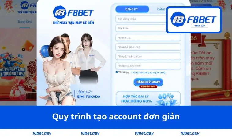Quy trình tạo account đơn giản