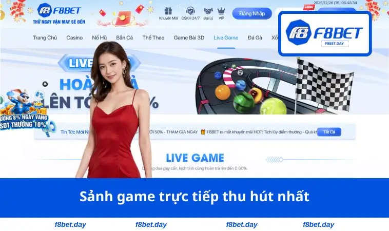 Sảnh game trực tiếp thu hút nhất