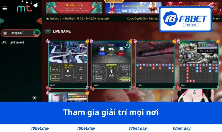 Tham gia giải trí mọi nơi